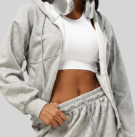 SH Hooded Zip Track Jacket